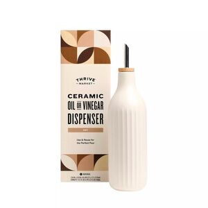 Thrive Marketplace Ceramic Oil or Vinegar Dispenser - New!